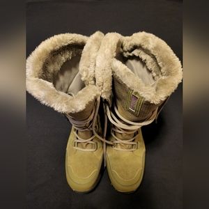 Women's Olive Green Columbia Winter Boots